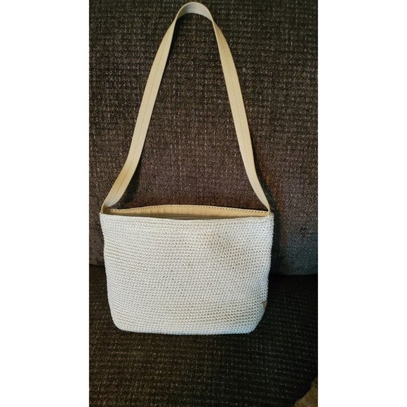 The SAK Elliot Lucca Cream Colored Crochet Shoulder Bag/Purse Preowned - Picture 1 of 5